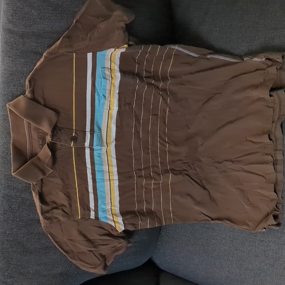 Arizona Short Sleeve Brown Polo in Medium